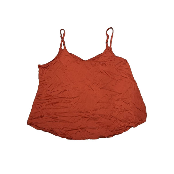 Torrid size 4X orange cami v-neck rust Auburn soft stretch blouse Top A003758 - Picture 8 of 9